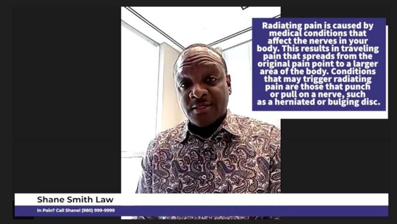 Un automóvil se metió delante de nuestro cliente, resultando en un choque y una hernia de disco.