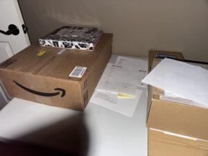 Amazon boxes and presents