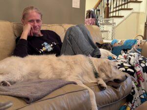 Holly Smith with Dog Luna